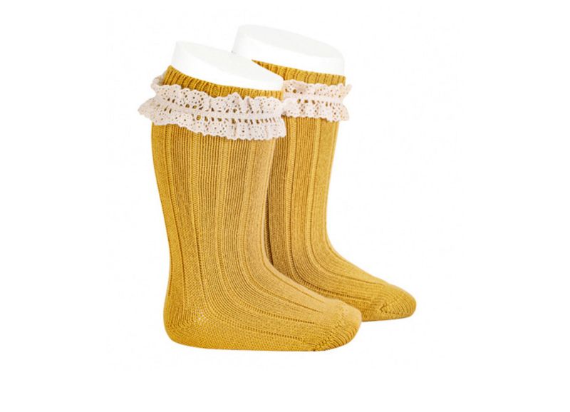 CONDOR RIB KNEE WITH VINTAGE LACE 