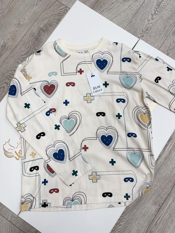 Beauloves Natural Long Sleeve T-shirt