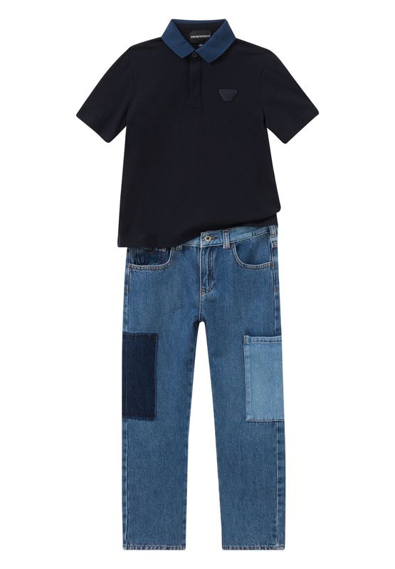 Emporio Armani Denim Pant with Cargo Pocket