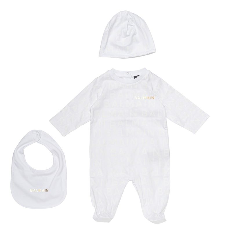 Balmain Baby Footie Set