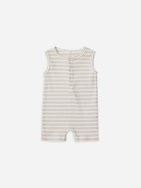 Quincy Mae Ribbed Henley Romper