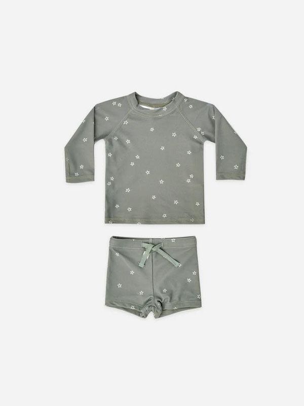 Quincy Mae Boys Rashguard+Short Set