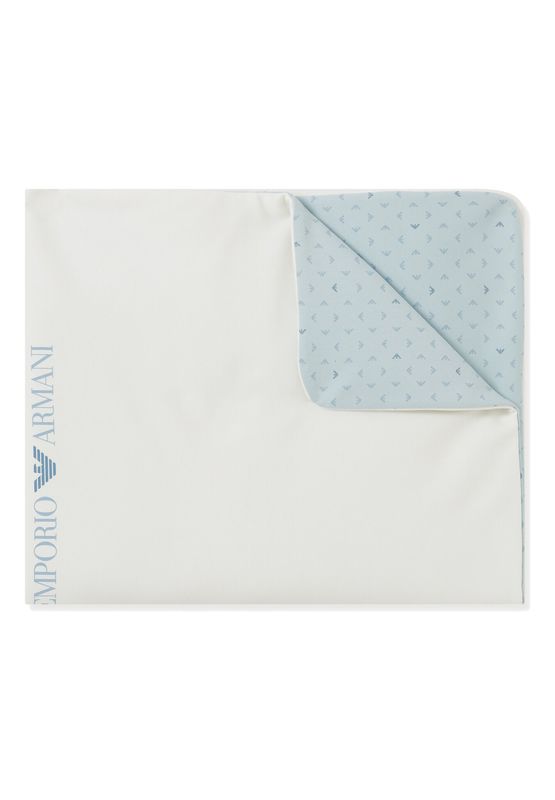 Emporio Armani Newborn Logo Print Blanket