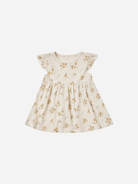 Quincy Mae Flutter Sleeve Dress