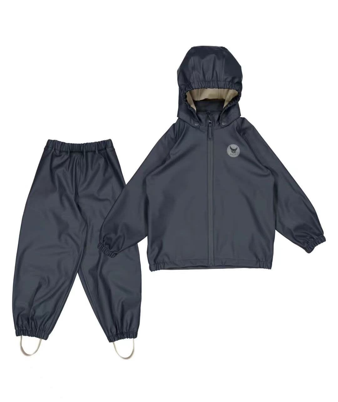 Wheat Rainwear Charlie Ink, Color: Ink, Size: 3Y