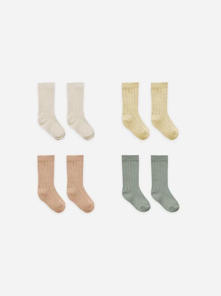 Quincy Mae Socks Set of 4, Color: Multi, Size: 0/6m