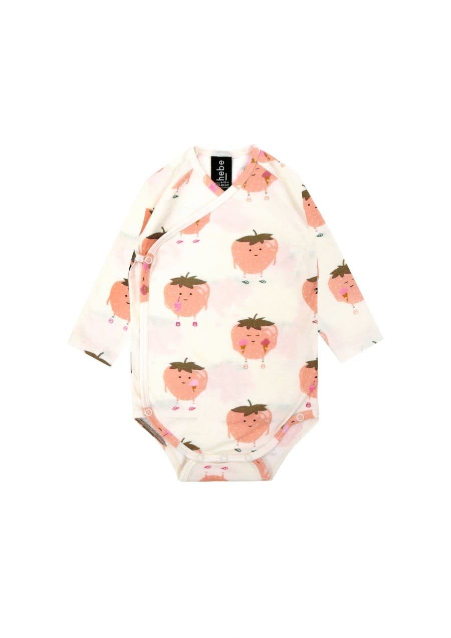 Hebe Body Wrap Over, Color: Strawberry print, Size: 62/68