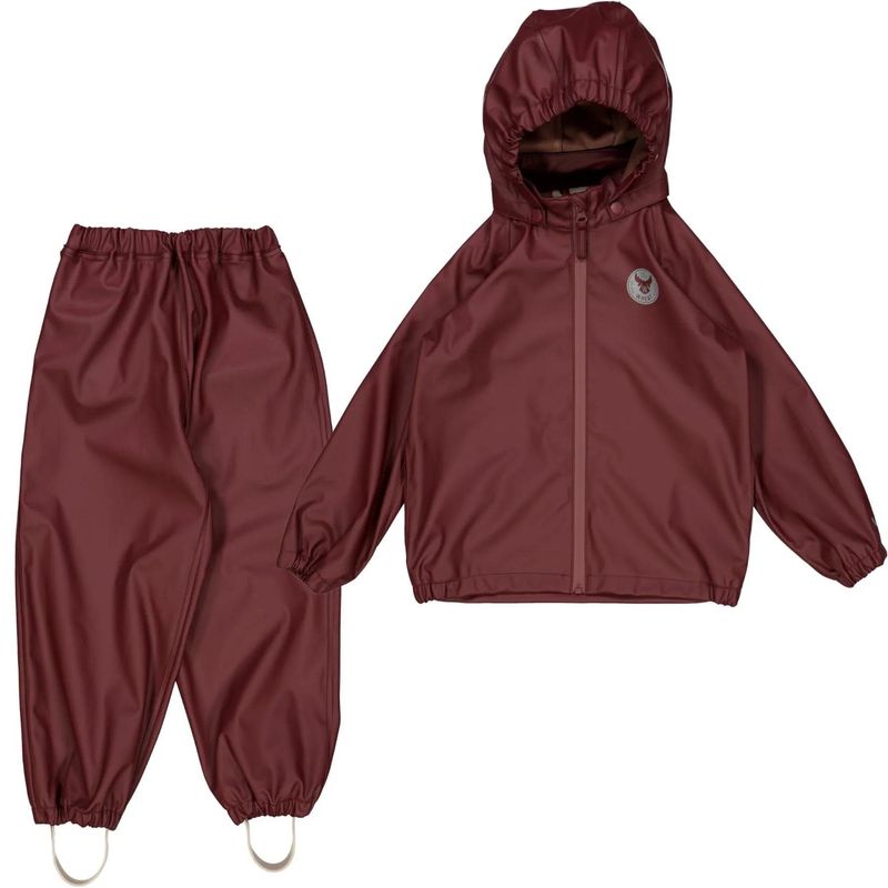 Wheat Rainwear Charlie Maroon, Color: Maroon, Size: 4y