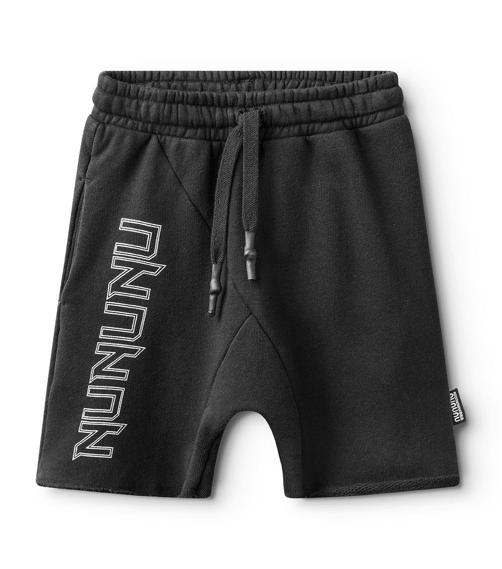 Nununu Rawk-nu- Roll Sweatshorts, Color: Black, Size: 6-7Y