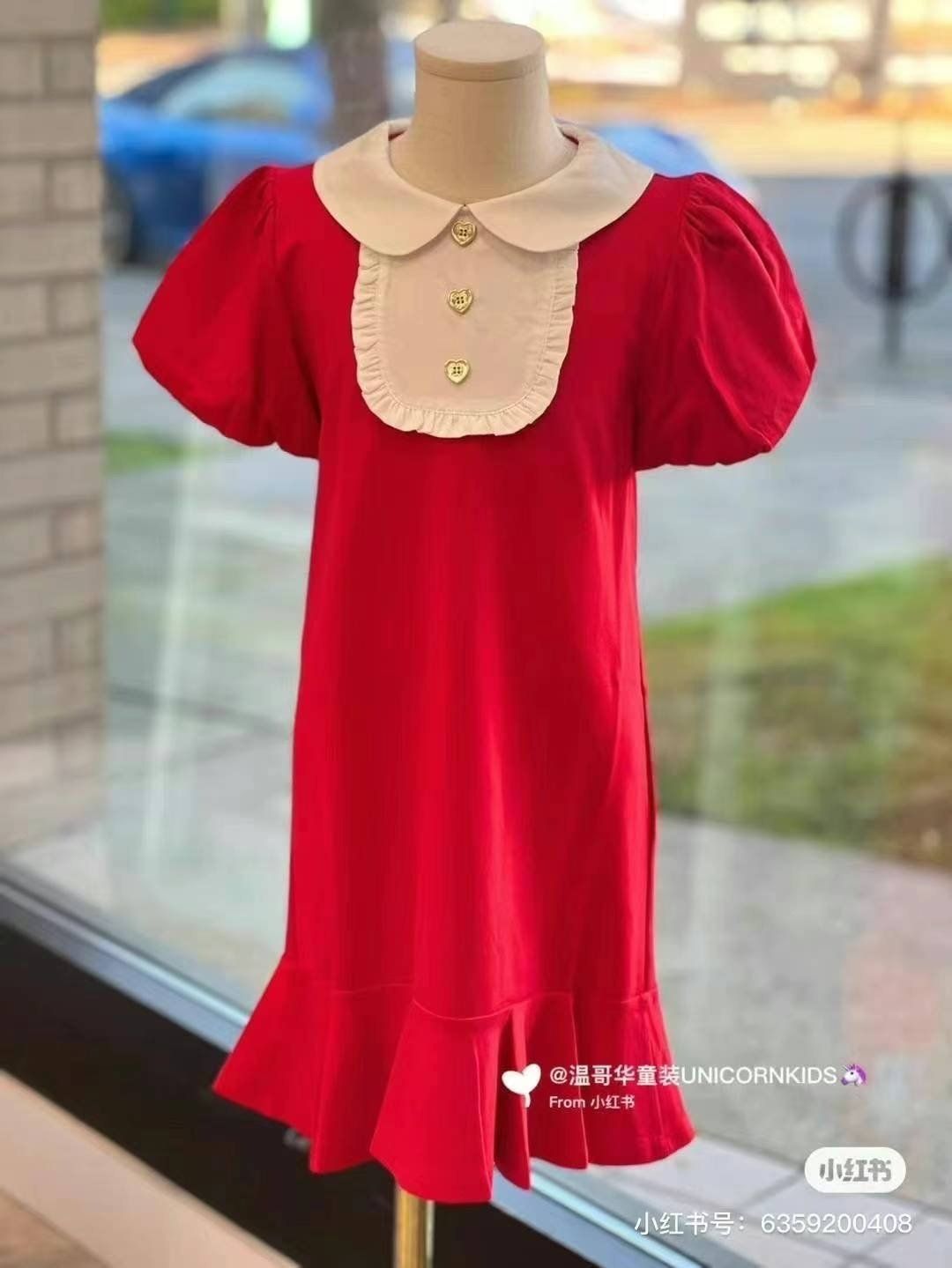 Friday Dress Red , Color: Red, Size: 3/4