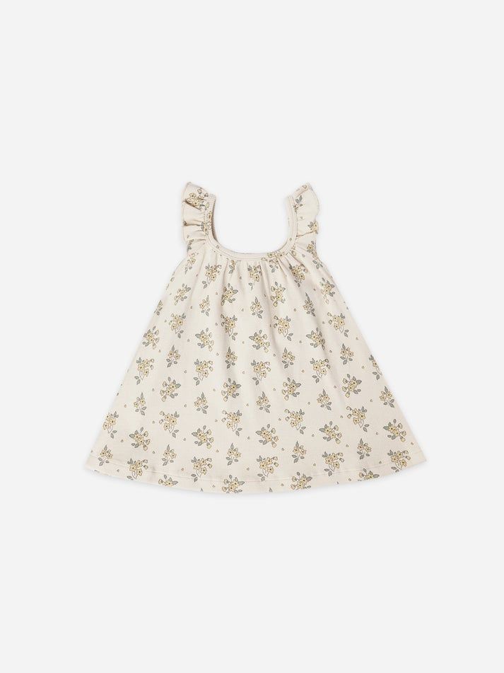 Quincy Mae Ruffle Swing Dress , Size: 0/3m, Color: Natural