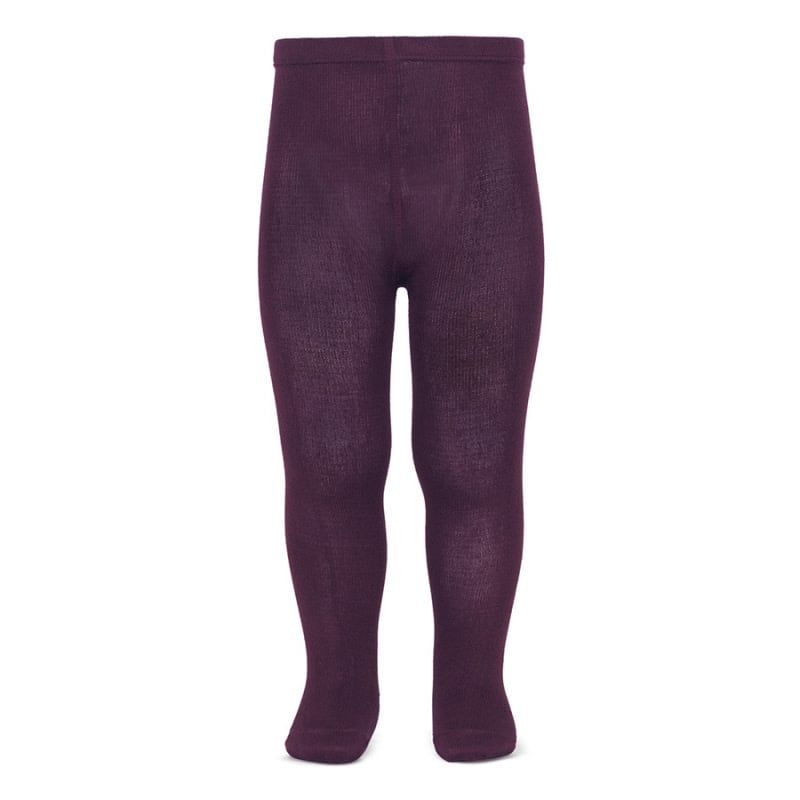 CONDOR PLAIN STITCH BASIC TIGHTS, Color: BURDEOS, Size: 4
