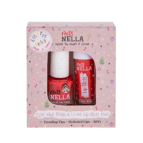 Miss Nella Nail Polish&amp; Lip Gloss Duo, Color: Fairy Kiss, Size: os
