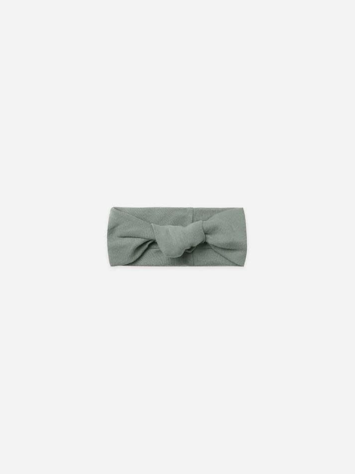 Quincy Mae Knotted Headband, Color: Sea Green, Size: 0/12m