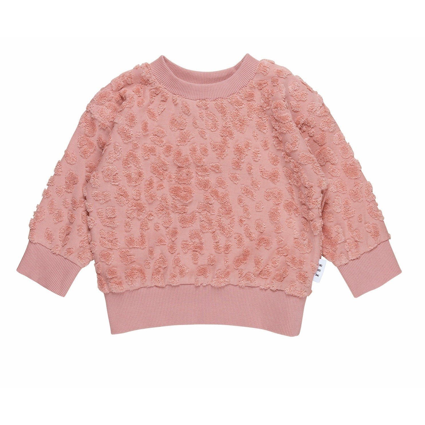 HUXBABY TERRY SWEATSHIRT, Color: ROSE, Size: 5Y