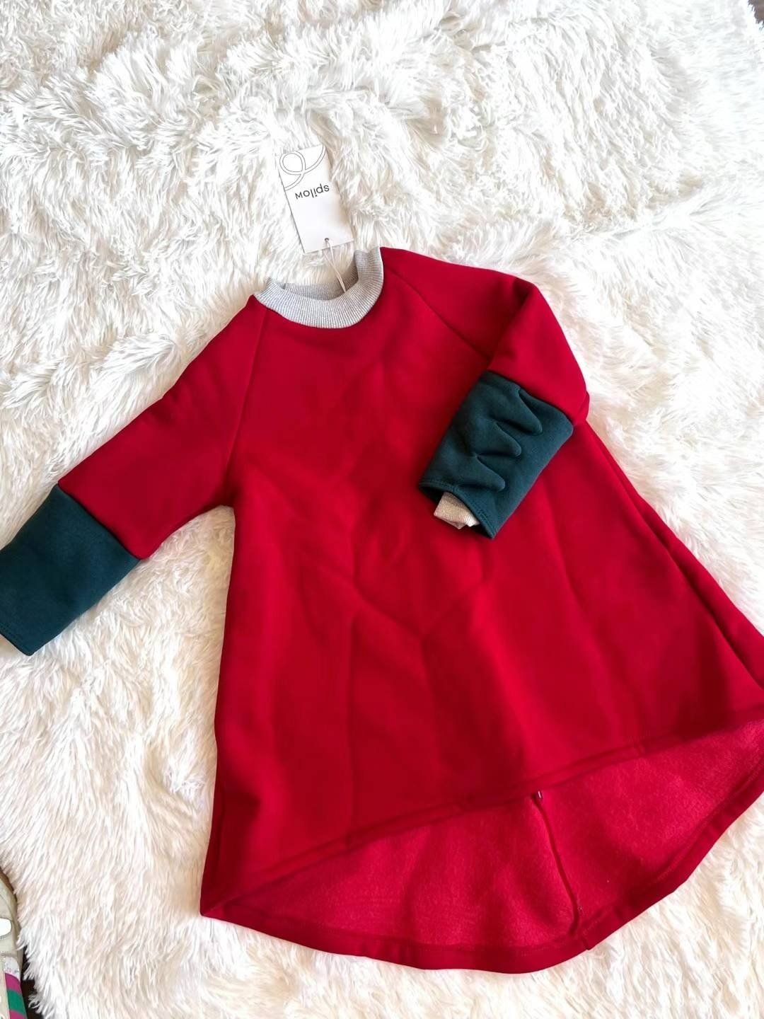 SPILOW DRESS , Color: RED, Size: 2-3 Y