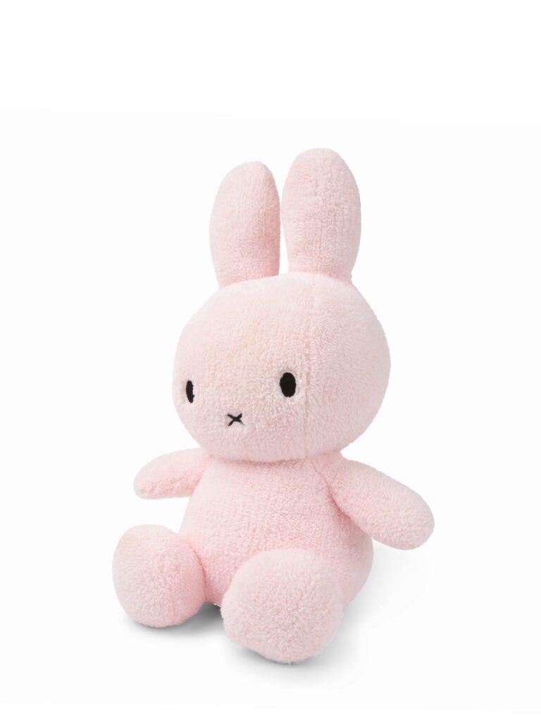 Miffy NIJNTJE Sitting Terry 23CM, Color: Light Pink, Size: 23CM