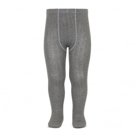 Condor basic rib tights, Color: Light Grey, Size: 4Y