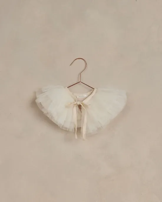 Noralee Ruffle tulle collar, Color: Ivory, Size: OS