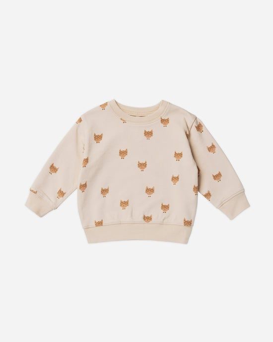  Relaxed Sweatershirt+Jogger Pant Set, Color: Cool Cat, Size: 4/5