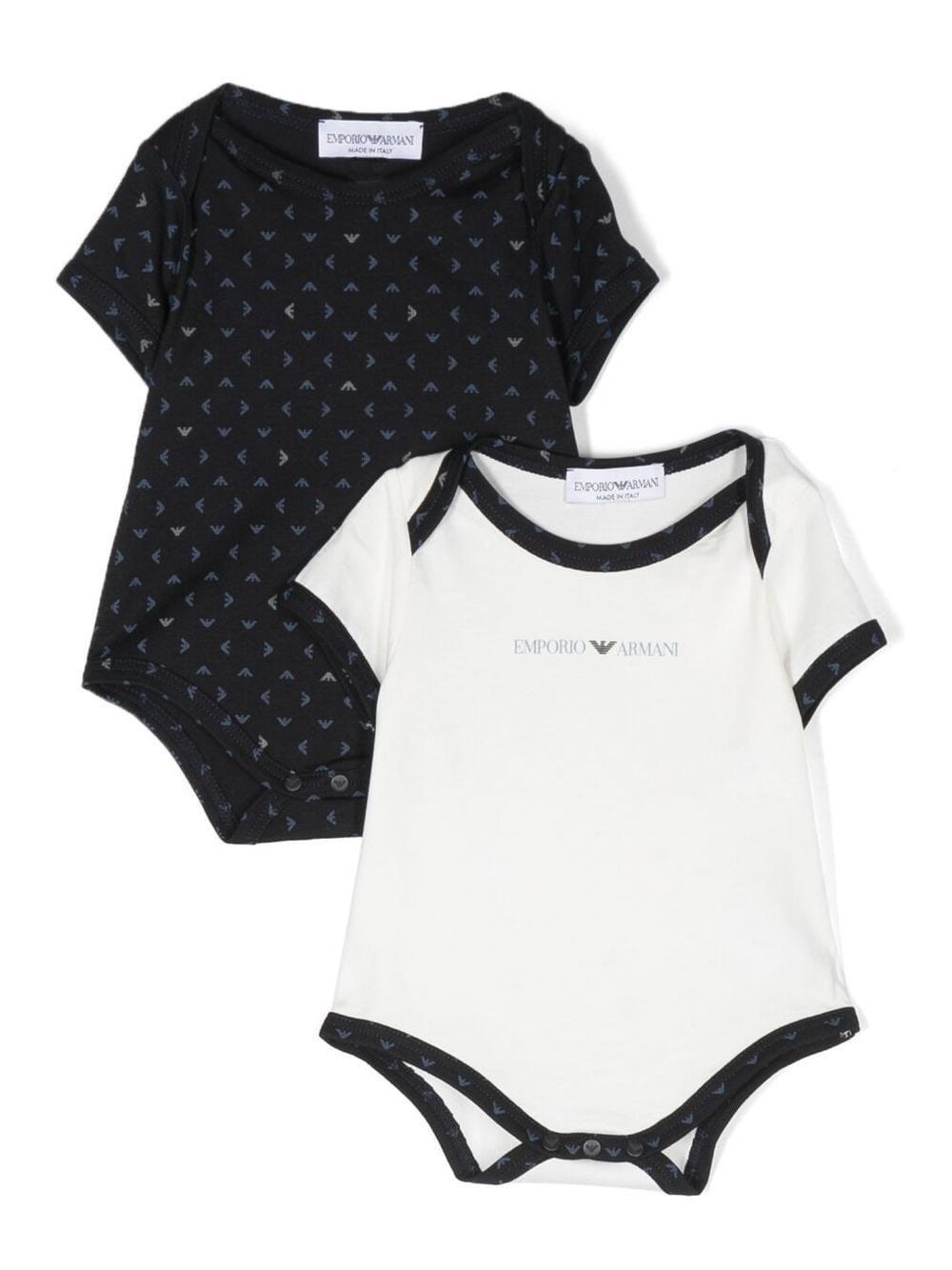 Emporio Armani Newborn 2 Romper Set, Color: Navy, Size: 6M