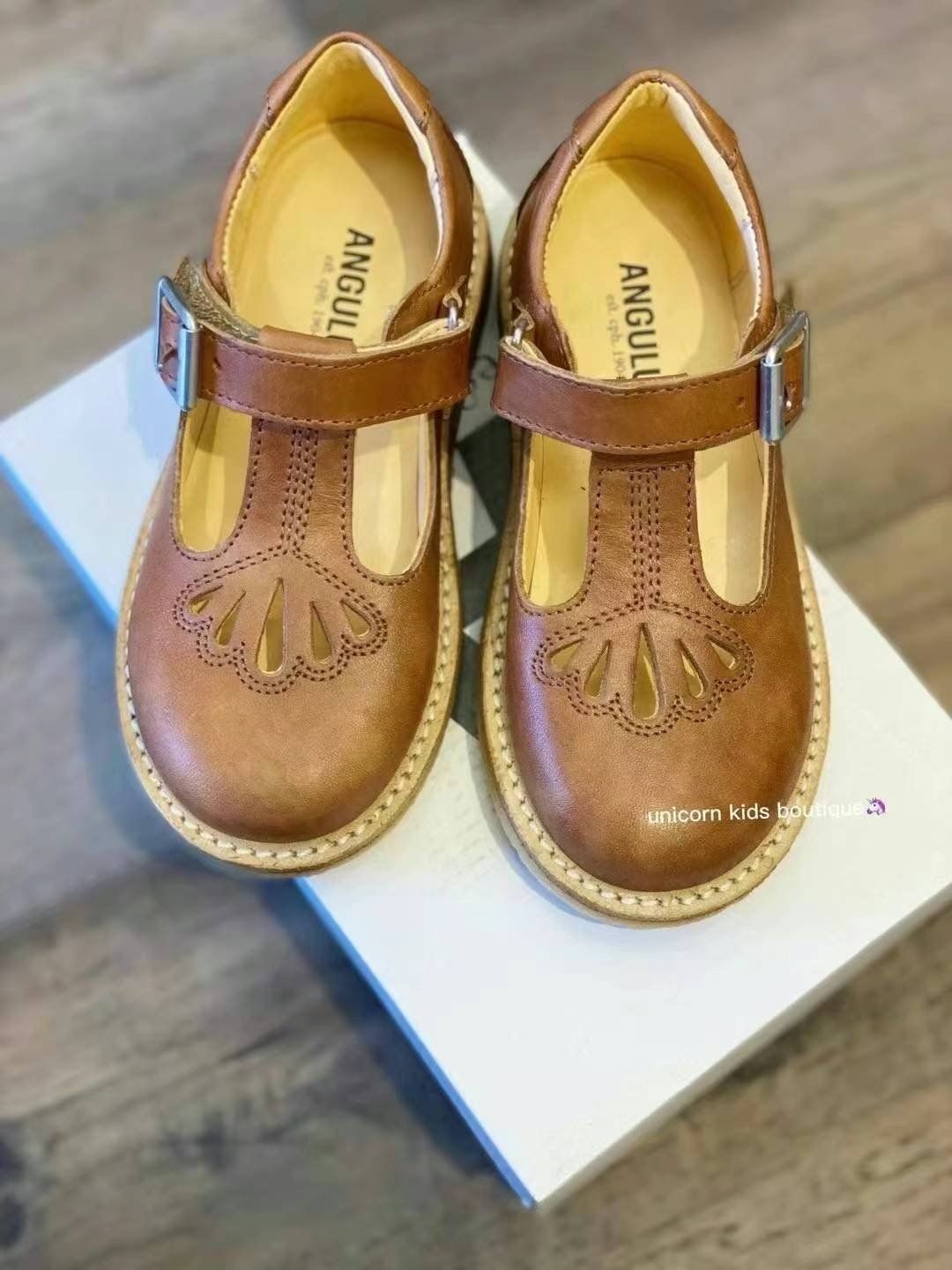 ANGULUS SHOES, Color: BROWN TAN, Size: 22