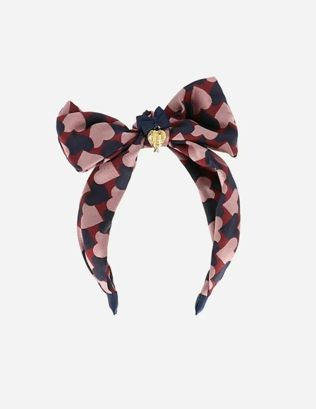 Headband Angel&#39;s Face, Color: Navy Heart, Size: o/s