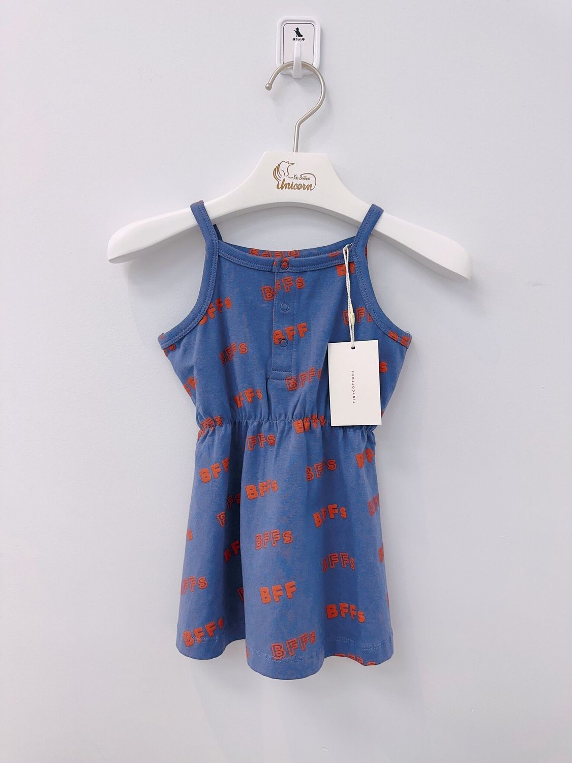 TINYCOTTONS DRESS, Color: LIGHT NAVY, Size: 2Y