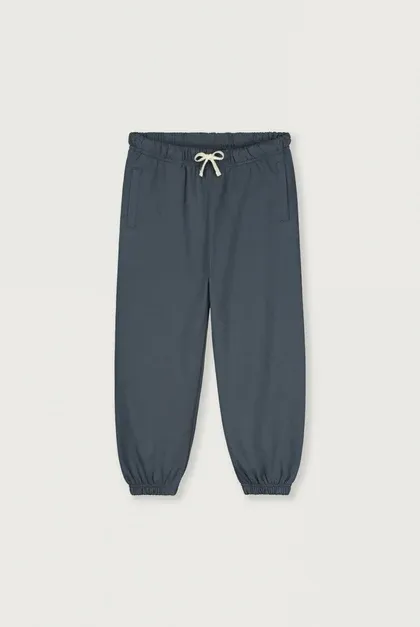Gray Label Organic Cotton Track Pant, Color: Blue Grey, Size: 3/4y