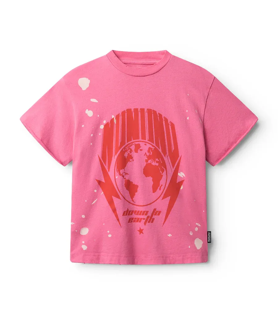NUNUNU T-shirt, Color: HOT PINK, Size: 6/7Y