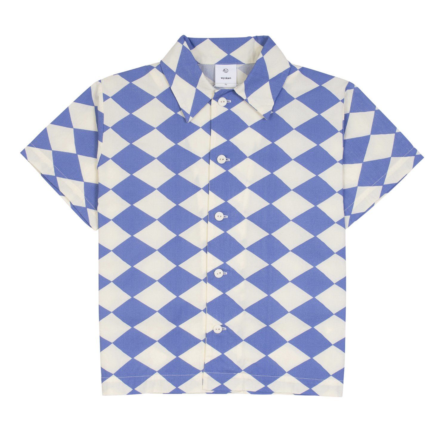 Wynken Diamond Shirt, Color: Deep Sea Blue, Size: 4Y