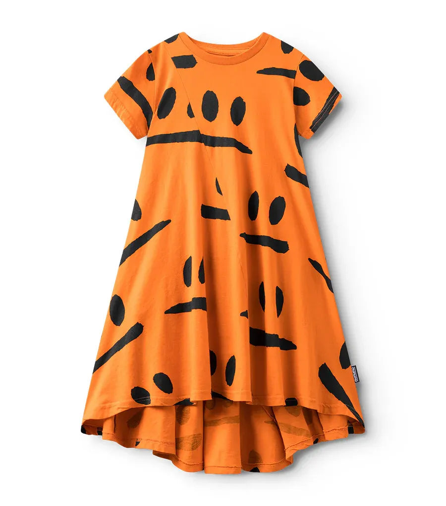 Nununu Smirk 360 Dress, Color: Orange Sun, Size: 6/7