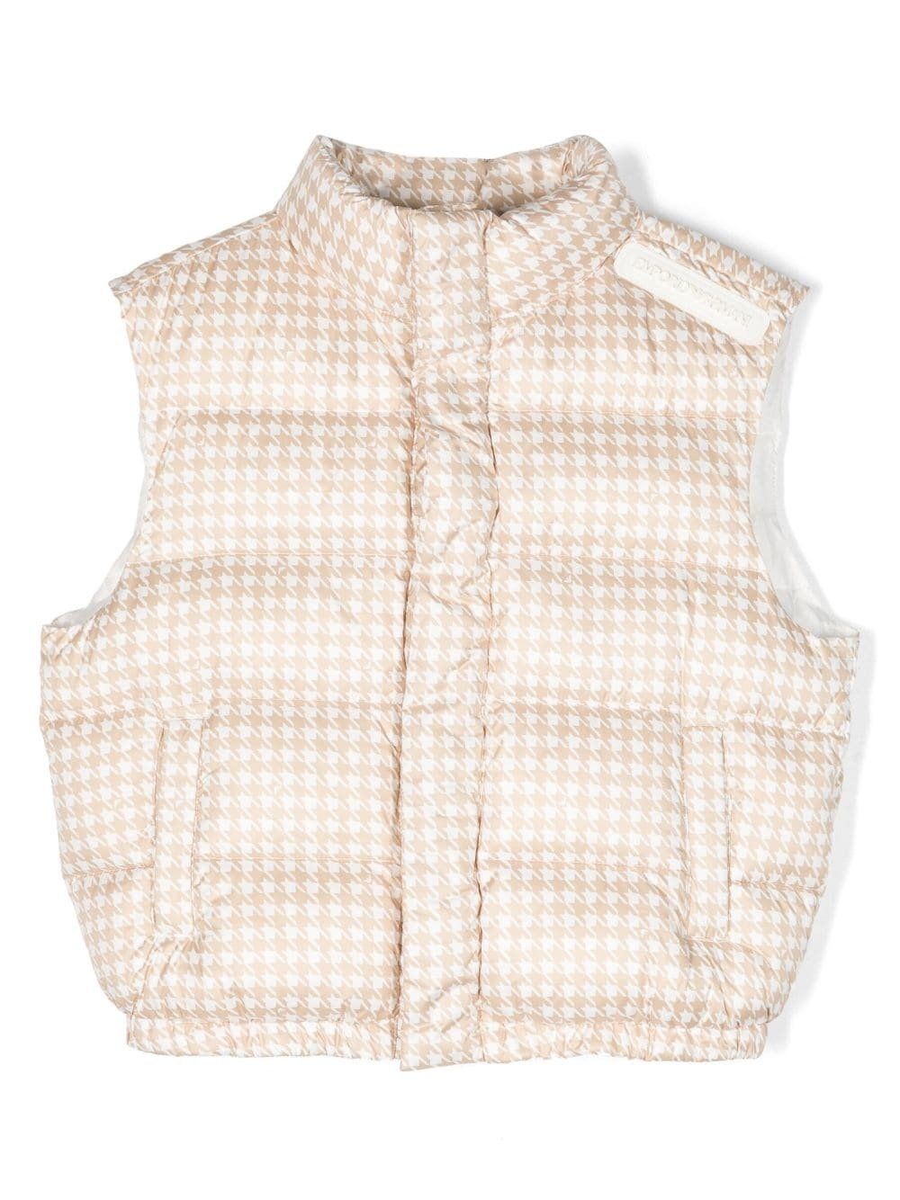 Emporio Armani Puffy Vest, Color: Beige, Size: 6A