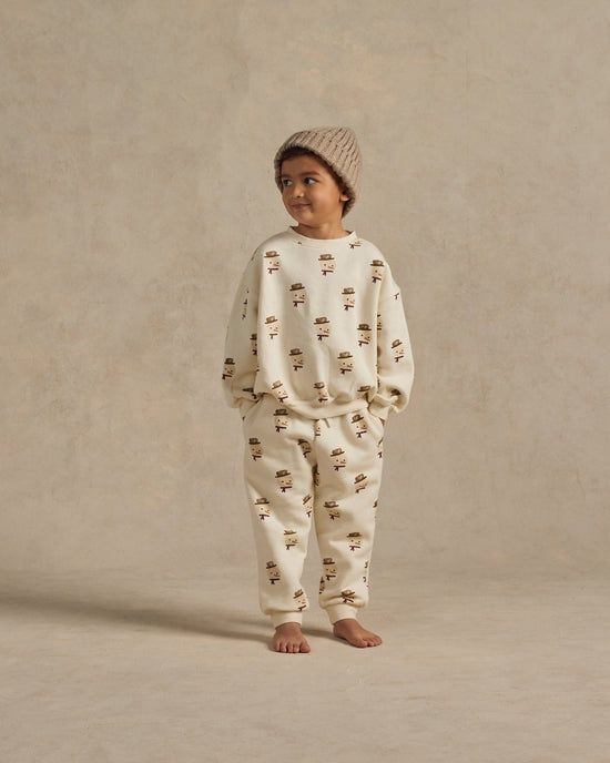 Rylee + Cru Sweatshirt , Color: Snowman, Size: 2-3Y