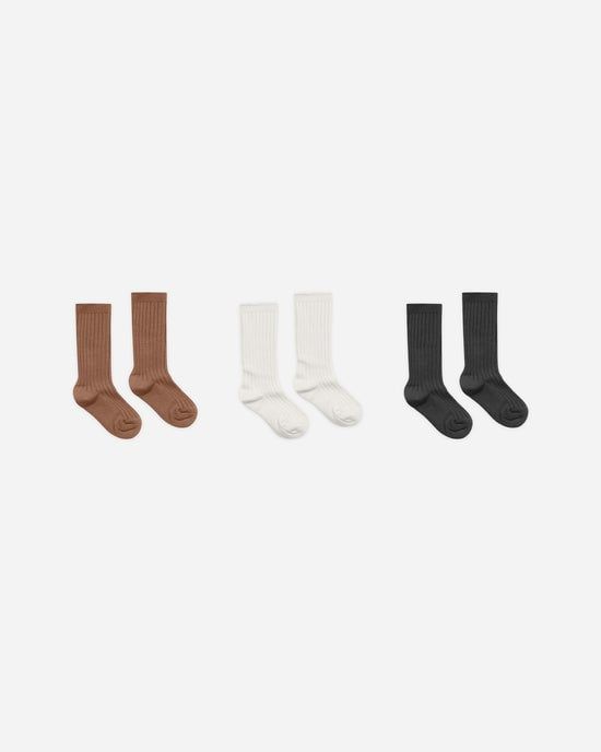 Rylee + Cru Socks, Color: Ribbed, Size: 3-5Y