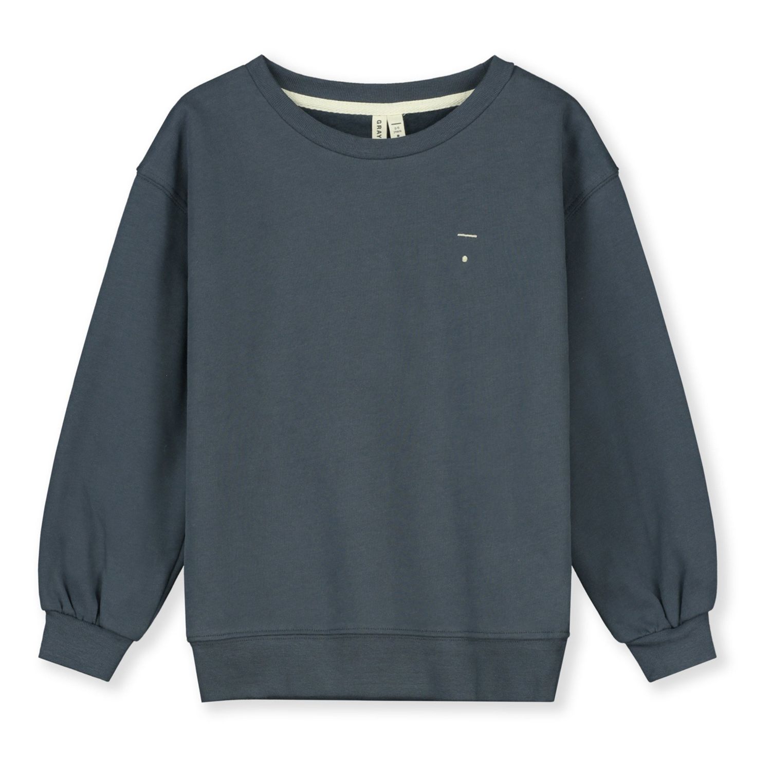 Gray Label Dropped Shoulder Sweater, Color: Blue Grey, Size: 3/4y