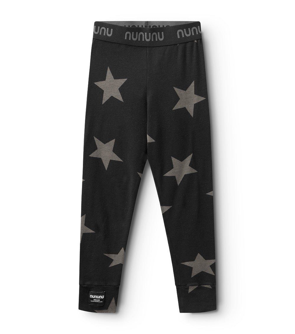 NUNUNU Star Legging, Color: Black, Size: 6/7