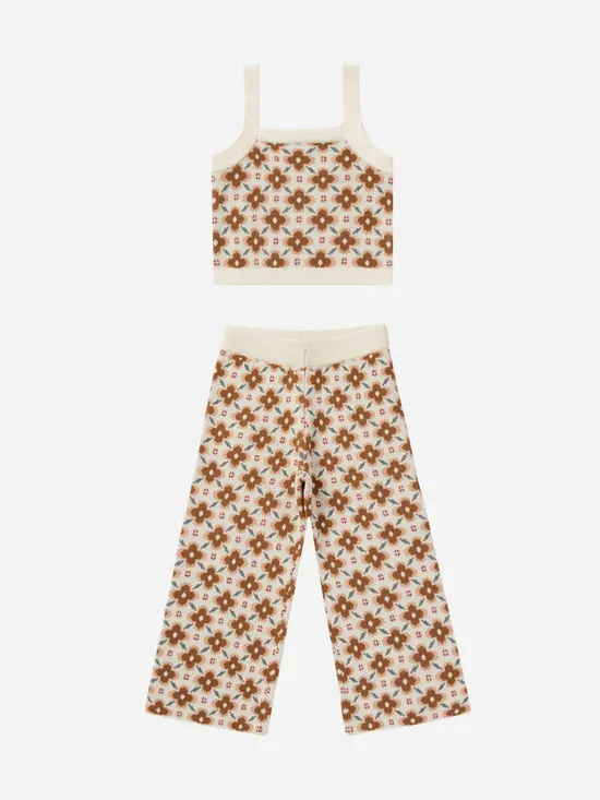 RYLEE&amp;CRU KELSI KNIT SET, Color: MOSAIC, Size: 4/5