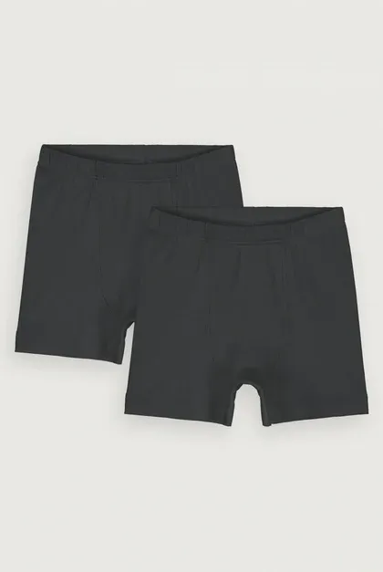 Gray Label Boxers GOTS , Color: Nearly Black, Size: 3/4