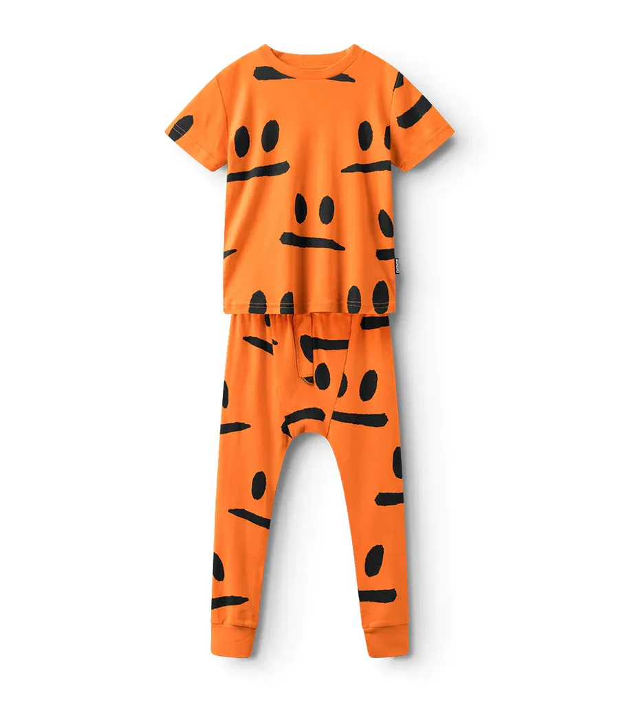 NUNUNU LOUNGEWEAR, Color: ORANGE, Size: 6/7Y