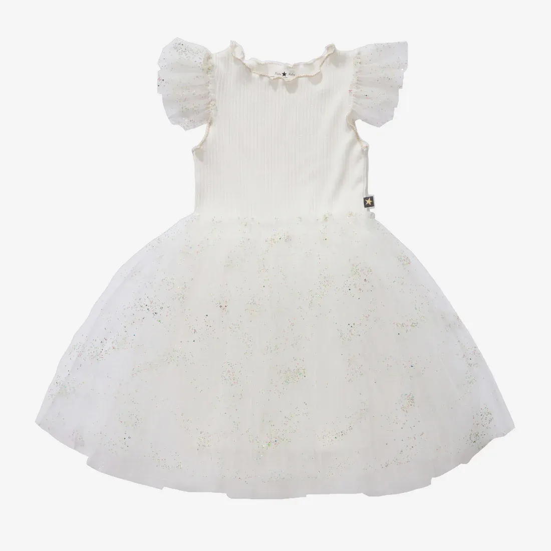 Petite Hailey Luby Frill Tutu Dress, Color: Ivory, Size: 5