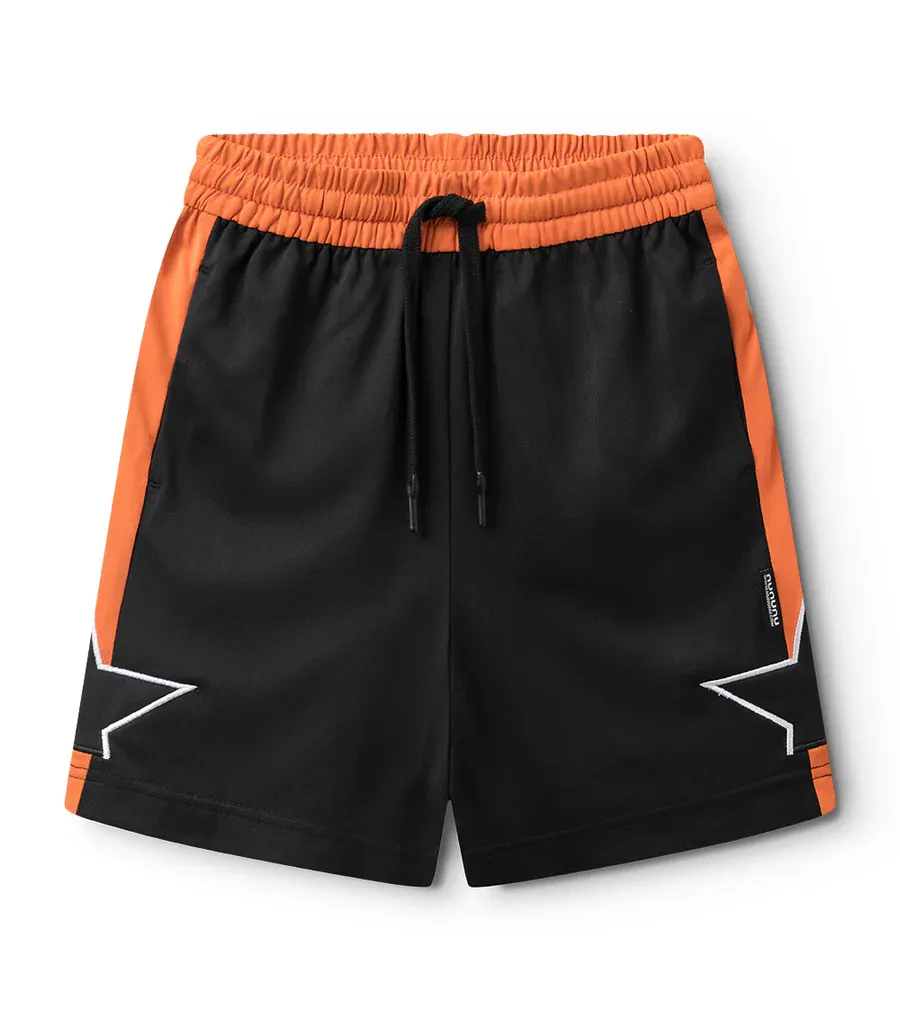 Nununu All Star Sports Shorts, Color: Black, Size: 6/7
