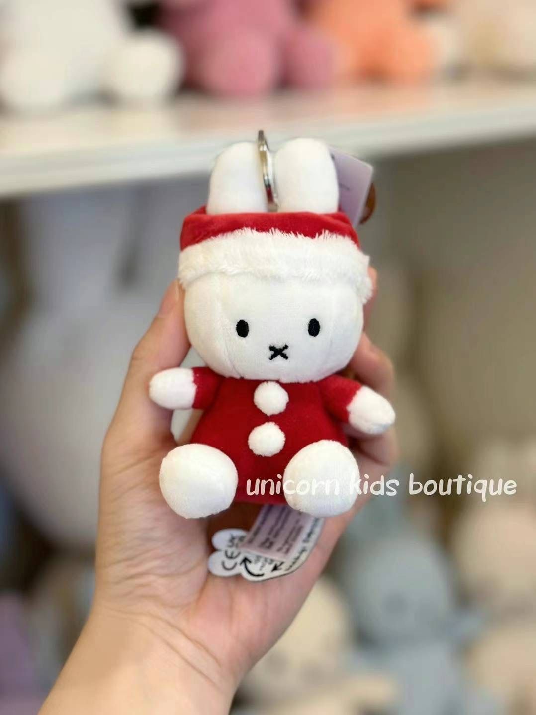 Miffy Santa Keychain, Color: white, Size: 10CM