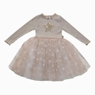 Petite Hailey  Gold Cane Tutu Dresss