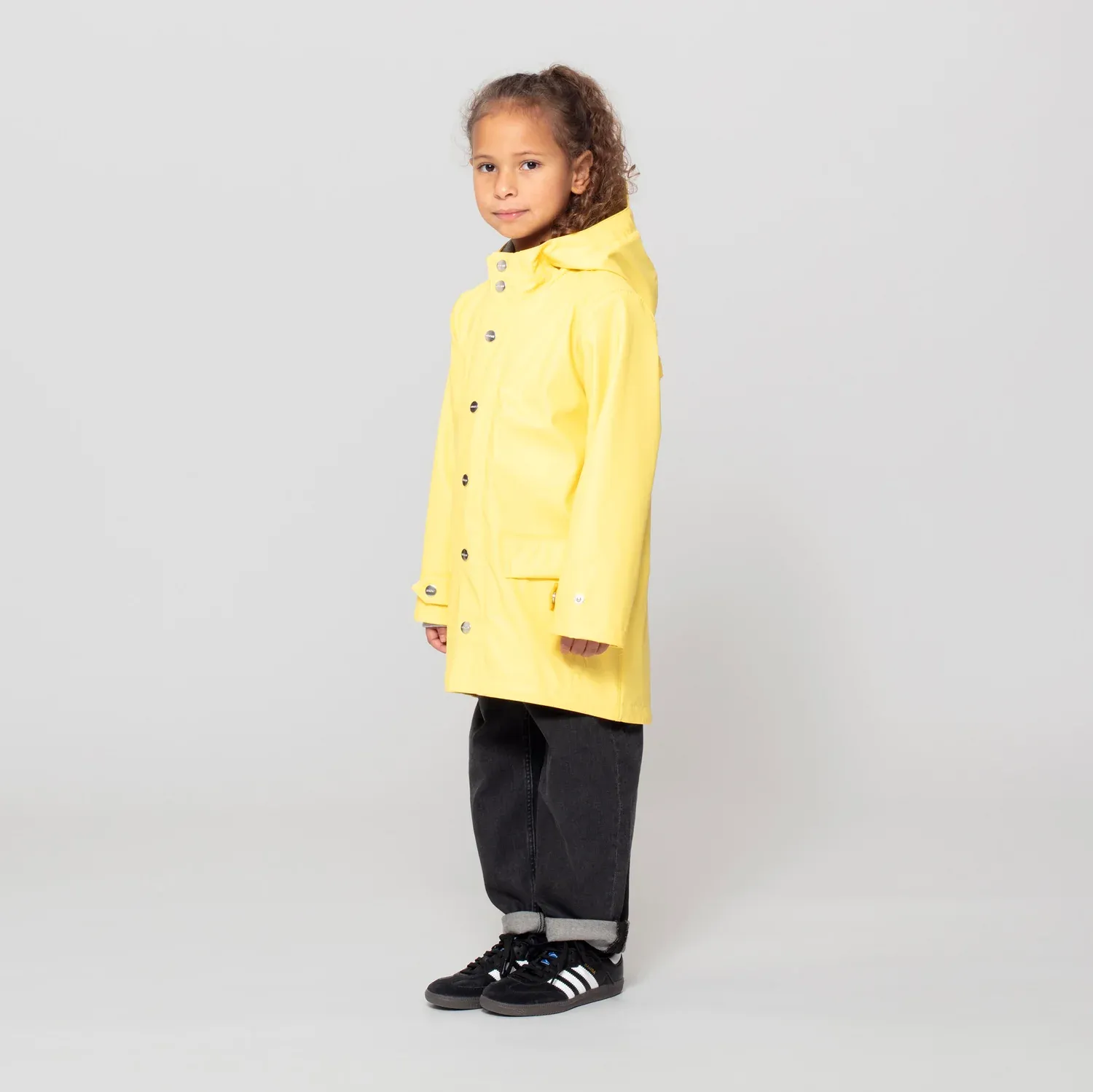 GOSOAKY LINED RAINCOAT, Color: YELLOW, Size: 5/6Y(110/116)