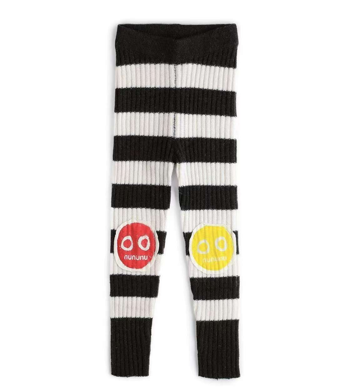 NUNUNU SKINT LEGGINGS, Color: WHITE&amp;BLACK, Size: 3-4Y