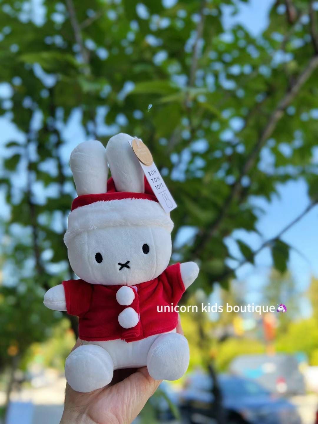 Miffy NIJNTJE SANTA, Color: Red, Size: 23CM