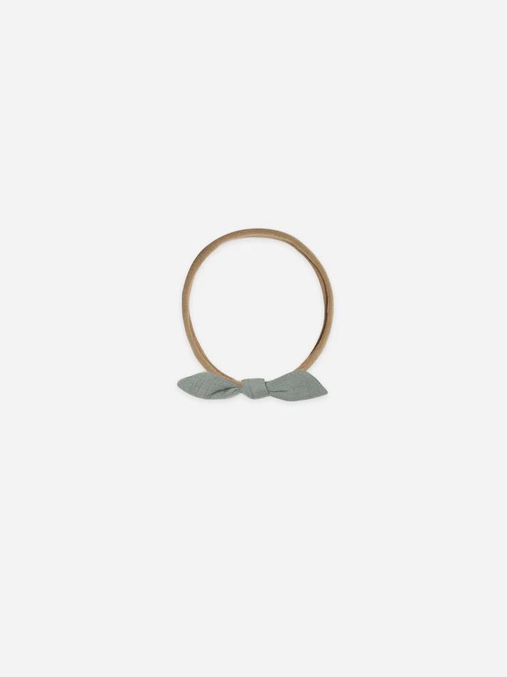 Quincy Mae Little Knot Headband, Color: Sea Green Beige, Size: O/S