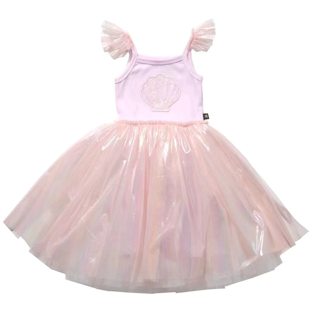 Petite Hailey Shell Tutu Dress