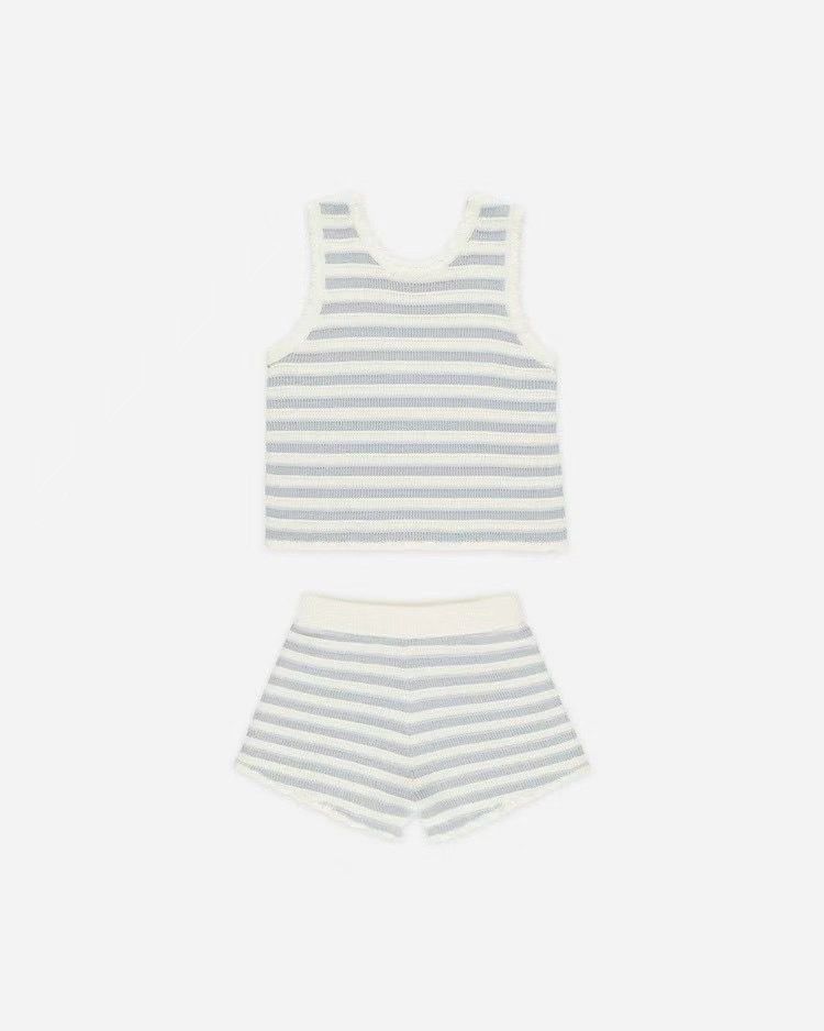 Rylee Cru Crochet Tank Set